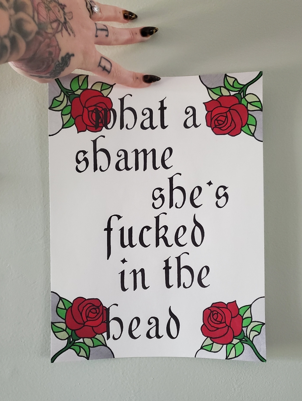 Taylor Swift Lyrics Inspired Original Art